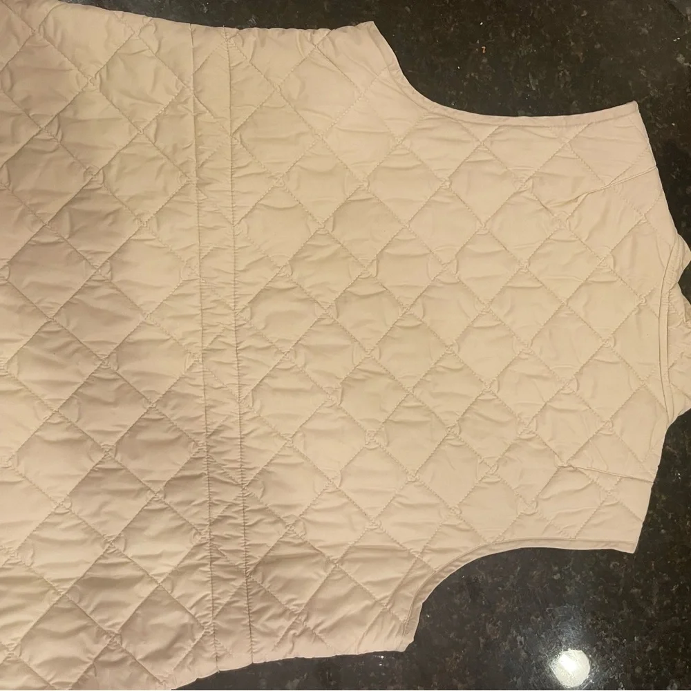 GAP Beige Quilted Vest - Picture 3 of 8